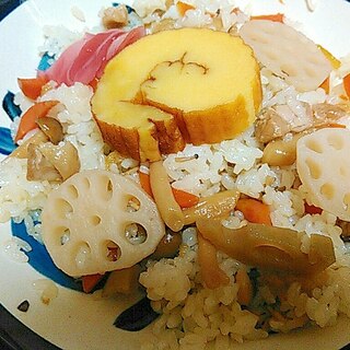 れんこん入り五目御飯